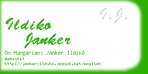 ildiko janker business card